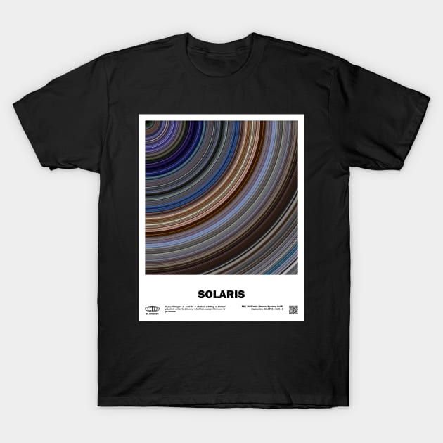 minimal_Solaris Abstract Circular Art Movie T-Shirt by silver-light